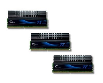 G.Skill PI Series F3-12800CL6T-6GBPI - Memory - 6 GB : 3 x 2 GB - DIMM 240-pin - DDR3 - 1600 MHz / PC3-12800 - CL6 - 1.6 V - unbuffered - non-ECC