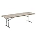 Lifetime # 80175 Fold-In-Half Utility Table, Almond, 8-Foot