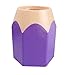 Oksale® Makeup Brush Vase Pencil Container Pot Pen Holder Stationery Storage Organizer (Purple)