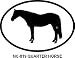 Quarter Horse Oval Bumper Sticker