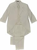5-Piece Boys All Cream Tail Suit