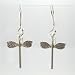 Pretty Little Detailed Dragonfly Dangle Earrings in Sterling Silver, #9488