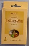 Review Tulasi  / Frankincense and Myrrh - 15 Cones of Tulasi Incense