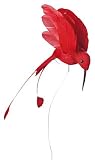 Artificielles - Colibri, 17cm rouge cerise artificiel