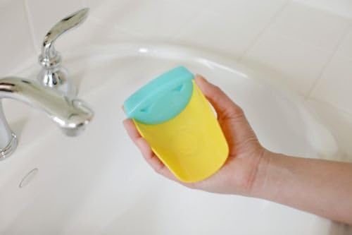 New Peachy Aqueduck Faucet Extender Aqua BPA & PVC Free helps kids wash hands