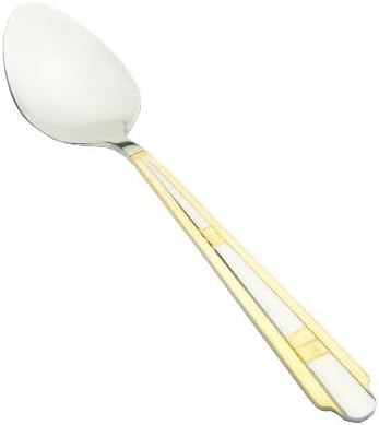 Premium Quality Le Juvo 18/10 Stainless Steel Dinner Spoon 12-piece Set with Gold Design - 12 Piece Set