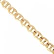 Marine Link Ankle Bracelet in Solid 14K Yellow Gold