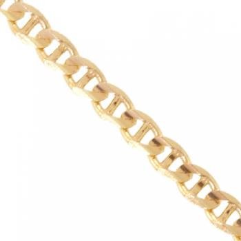 14KT Yellow Gold Anklet Marine / Gucci Link 9 Inches