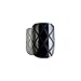 False Nails Bling Art French Fake Black Matte Crossover Squoval 24 Medium Tips