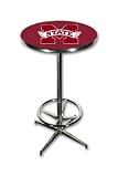 Mississippi State Bulldogs Chrome Pub Table with Footrest