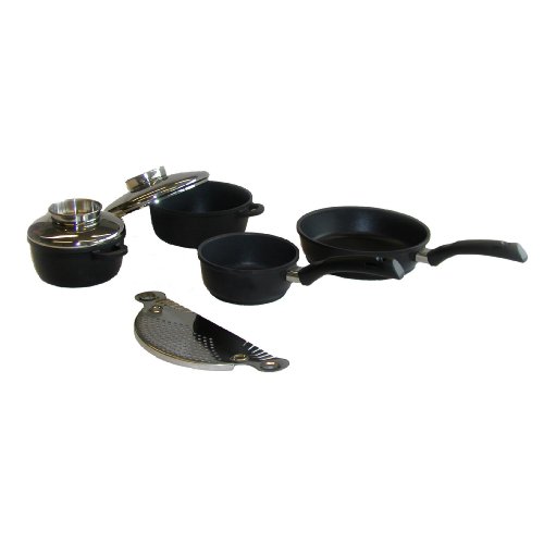 Berndes 98801 Aluguss 4-teilig Set (Kochtopf 16 cm mit Aromadeckel 20 cm, Stieltopf 16 cm, Preisvergleich