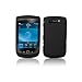Premium Black Rubberized Hard Crystal Snap-on Case Cover for Blackberry Torch 9800