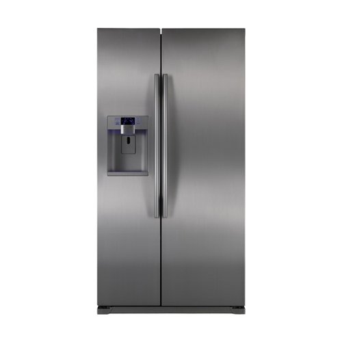 Samsung : RSG257AARS 24 cu. ft. Counter Depth Side by Side Refrigerator - Real Stainless