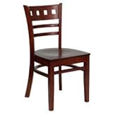 HERCULES American Back Wood Restaurant Chair with Mahogany Finish - XU-DGW0 ....