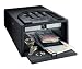 Minivault Biometric Fingerprint Scan Tamper-Proof, Spring-Loaded Door Gun Safe/Vault with Audio and LED low battery Warning, Emergency Access Back up Key, and Interior Courtesy Light