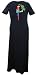Navy Blue Short Sleeve Parrot Dress