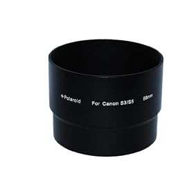 Polaroid 58mm en aluminium Lens et Tube adaptateur de filtre pour Canon Powershot S3 IS, S5 IS (l'�quivalent de LAH-DC20)