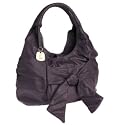 Betty Jackson.Black-Purple 'Sage' scoop bag