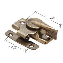 C.R. LAURENCE F2566 CRL Antique Brass Window Sash Lock With 1-7/8" Screw Holes