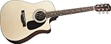 Fender Classic Design Series CD60CE Cutaway Dreadnought Acoustic-Electric Guitar, Black