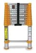 Industrial Grade 2KFF9 Telescoping Ladder, 12 1/2Ft, Alum, 225Lb