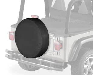 Bestop 61030-15 Black Denim Large Tire Cover