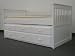 Captains Bed - Trundle and Drawers White