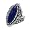 Carolyn Pollack Sterling Silver Lapis American Classics Ring