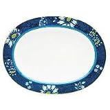 Noritake Island Blue Harbor Oval Platter, 14