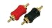 Absolute MM100 Pair RCA Couplers Connector Male to Male