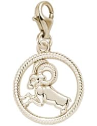 Rembrandt Charms Aries Charm with Lobster Clasp