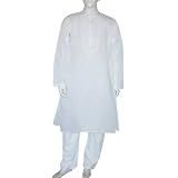 Novelty Pajama Tops Cotton Embroidered Kurta Pajama Chest : 42 (chgkp120)