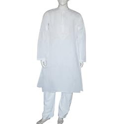 Novelty Pajama Tops Cotton Embroidered Kurta Pajama Chest : 42 (chgkp120)