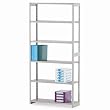 Regal Shelving Unit Starter Set, 36w x 12d x 76h, Sand/Oak (TNN101186)