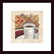 Art Poster Wood Framed Print - Mocha Java - Artist: Richard Henson- Poster Size: 12 X 12