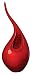 Small Red Lacquer Flame Vase