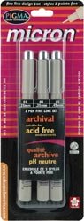 PIGMA MICRON PEN SET 3/PKG-BLACK