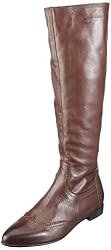 Evita Shoes Stiefel elegant hoch 48208X1210, Damen Stiefel, Braun (dunkelbraun), EU 35