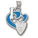 Dallas Mavericks Heart 3/4in Pendant Sterling Silver