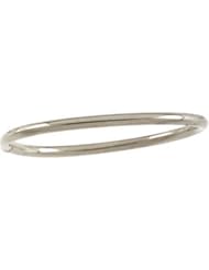 14k White Gold Childrens Plain Bracelet