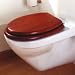 Abattant WC Vienna en bois - acajou