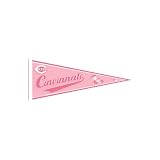 Cincinnati Reds Pink Pennant Stadium Flag 12x30 Felt 12" X 30"