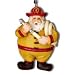 Fireman Santa Ornament
