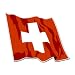 SWITZERLAND WAVING FLAG - Sticker Decal - #S0152