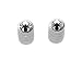 Search : Spider Black - Spiderman - Motorcycle Bike Bicycle - Tire Rim Valve Stem Caps - White