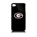 NCAA Georgia Bulldogs Varsity Jacket Hardshell Case for Apple iPhone 4, Black