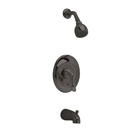 American Standard T508.502.068 Princeton Bath/Shower Trim Kit with Showerhead, Arm and Flange, Blackened Bronze