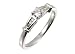 9ct White Gold Diamond Single Stone With Diamond Shoulders Ladies Ring