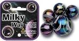Mega Marbles - MILKY WAY MARBLES NET (1 Shooter Marble, 24 Player Marbles & 2 Display Rings)