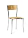 Kitchen & Housewares : GENEVA Set of Two(2) Café Chairs without arms (Beech/Metal)